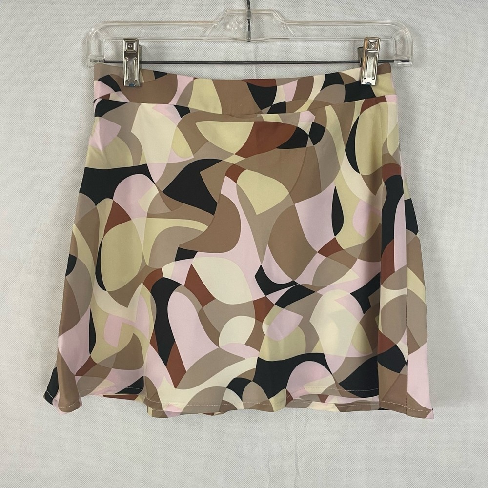 Forever 21 Brown Geometric Skirt Size Small NWT